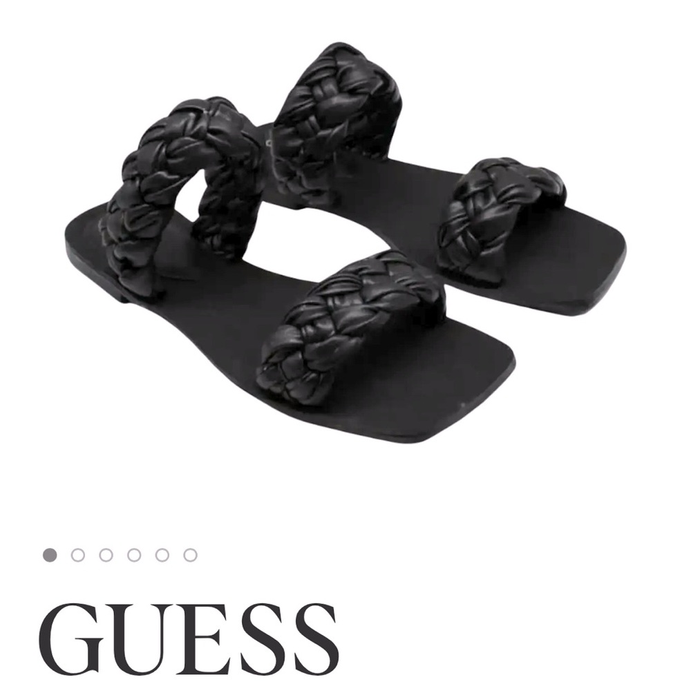 NEW GUESS braided slide sandals, Size 8
